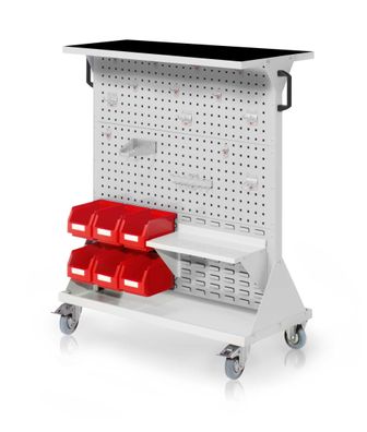 Kappes RasterMobil® mobiler Arbeitsplatzschrank Groese #3 1270x1000x500mm 29-teilig