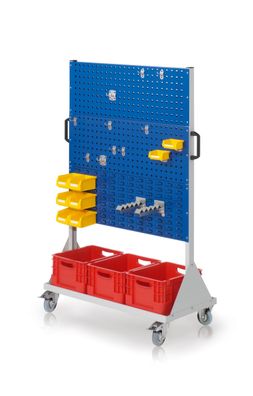 Kappes RasterMobil® mobiler Arbeitsplatzschrank Groese #4 1580x1000x500mm 4 Lochpla