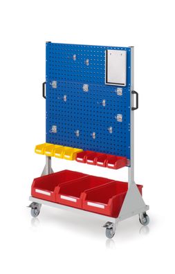 Kappes RasterMobil® mobiler Arbeitsplatzschrank Groese #4 1580x1000x500mm 6 Lochpla