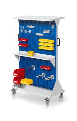 Kappes RasterMobil® mobiler Arbeitsplatzschrank Groese #4 1580x1000x500mm 2x Lochpl