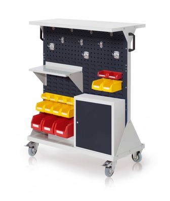 Kappes RasterMobil® mobiler Arbeitsplatzschrank Groese #3 1270x1000x500mm 34-teilig
