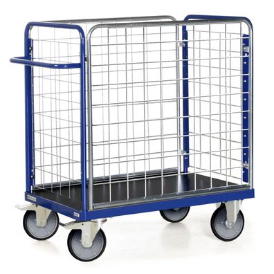 Bako Logistiksysteme Paketwagen F600 mit 4 Gitterwaenden 1200mm hoch 850x500mm