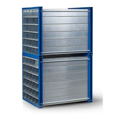 RR Industrietechnik Wabenregal RWR-48/1 1000x1000x1000mm mit 48 Faechern RAL 5010 En