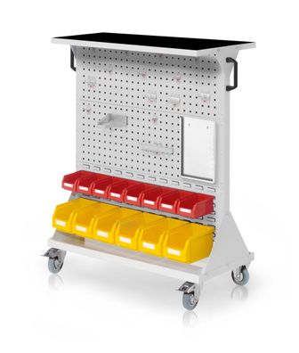Kappes RasterMobil® mobiler Arbeitsplatzschrank Groese #3 1270x1000x500mm 37-teilig