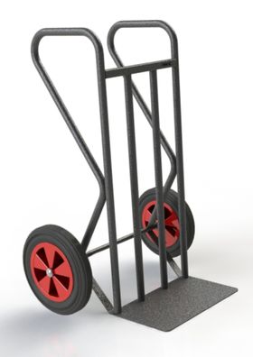 FIMM B-Ware Bau Sackkarre 400 kg Tragkraft mit Gummi Reifen [Sonderaktion]