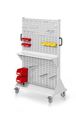 Kappes RasterMobil® mobiler Arbeitsplatzschrank Groese #4 1580x1000x500mm 2x Lochpl
