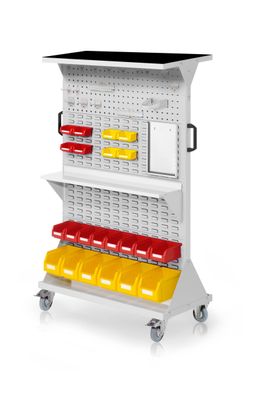 Kappes RasterMobil® mobiler Arbeitsplatzschrank Groese #4 1580x1000x500mm 2x Lochpl