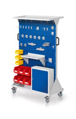 Kappes RasterMobil® mobiler Arbeitsplatzschrank Groese #4 1580x1000x500mm 4x Lochpl