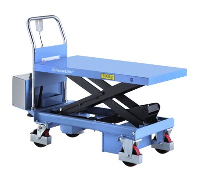 HanseLifter elektrischer Hubtischwagen E-TF75 Hubhoehe 970mm Tragkraft bis 750kg