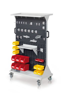 Kappes RasterMobil® mobiler Arbeitsplatzschrank Groese #4 1580x1000x500mm 4x Lochpl