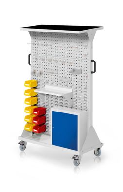 Kappes RasterMobil® mobiler Arbeitsplatzschrank Groese #4 1580x1000x500mm 4x Lochpl