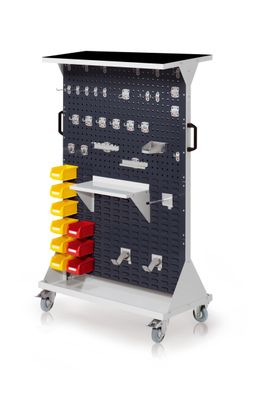 Kappes RasterMobil® mobiler Arbeitsplatzschrank Groese #4 1580x1000x500mm 4x Lochpl