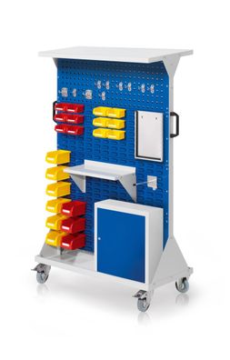 Kappes RasterMobil® mobiler Arbeitsplatzschrank Groese #4 1580x1000x500mm 2x Lochpl