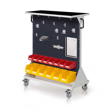 Kappes RasterMobil® mobiler Arbeitsplatzschrank Groese #3 1270x1000x500mm 37-teilig