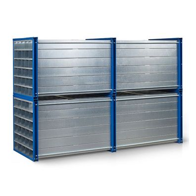 RR Industrietechnik Wabenregal RWR-81/3 3000x1000x1000mm mit 81 Faechern RAL 5010 En