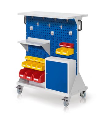 Kappes RasterMobil® mobiler Arbeitsplatzschrank Groese #3 1270x1000x500mm 34-teilig