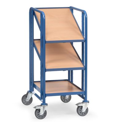 Fetra Eurokastenwagen mit 3 Holzwerkstoffplatten fuer je 1 Eurokasten