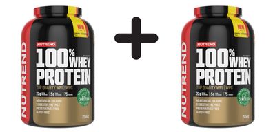 2 x Nutrend 100% Whey Protein, Banana + Strawberry - 2250g