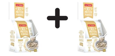 2 x Nutrend 30% Protein Porridge, Natural - 5 x 50g
