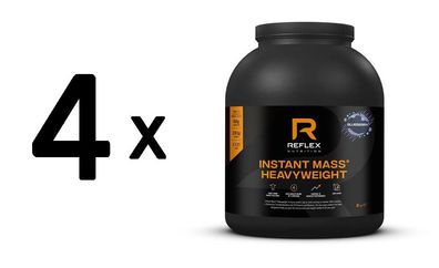 4 x Reflex Nutrition Instant Mass Heavyweight, Blueberry - 2000g