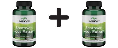 2 x Swanson Shatavari Ayurvedic Female Rejuvenator, 500mg - 120 caps