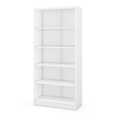 Büroregal aus Metall, verschraubt, mit geschlossener Rückwand, 900 × 1950 × 400 mm