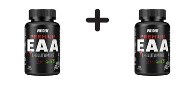 2 x Weider Premium EAA + L-Glutamine (180 Caps)