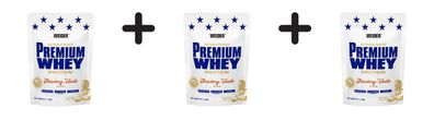 3 x Weider Premium Whey (500g) Strawberry-Vanilla
