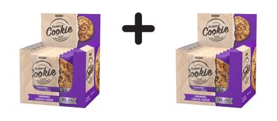 2 x Weider Protein Cookies (12x90g) Caramel Choco Fudge