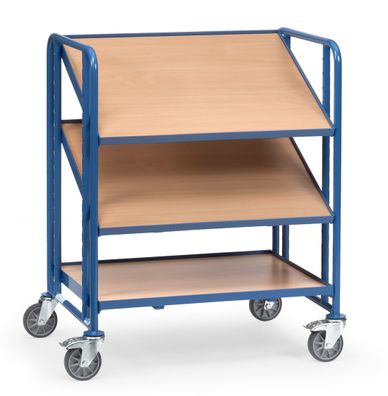 Fetra Eurokastenwagen mit 3 Holzwerkstoffplatten fuer je 2 Eurokaesten