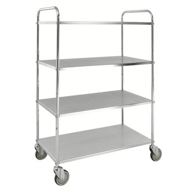 Kongamek Etagenwagen mit 4 Boeden 900x440mm pulverbeschichtet und verzinkt 24mm Rand
