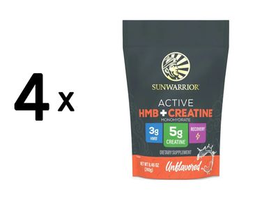 4 x Sunwarrior Active HMB + Creatine (240g)