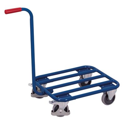 VARIOfit Griffroller mit Stahlrohrladeflaeche 605x500mm RAL 5010 Enzianblau