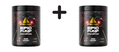 2 x Peak Epic Pump Stim Edition (500g) Sour Cherry