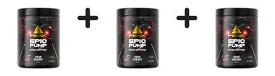 3 x Peak Epic Pump Stim Edition (500g) Sour Cherry
