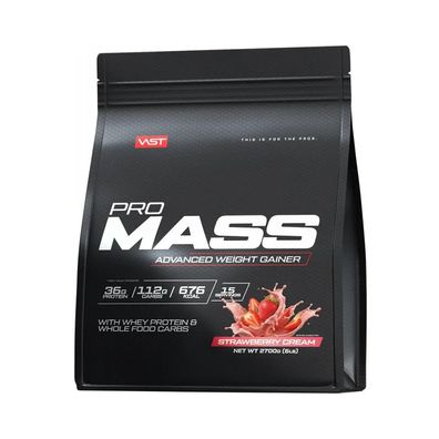 VAST Pro Mass Advanced Weight Gainer (2700g) Strawberry Cream