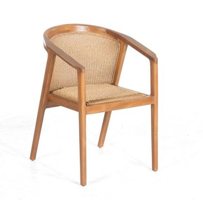 Sonnenpartner Crown Dining Sessel Gartensessel Lounge-Sessel Teakholz PE-Geflecht