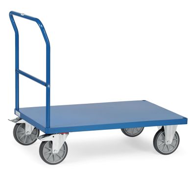 Fetra Multivario Schiebebuegelwagen mit Blechplattform 1200x800mm Ladeflaeche