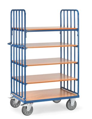 Fetra Etagenwagen mit Boeden und Streben 5 Etagen 1000x600
