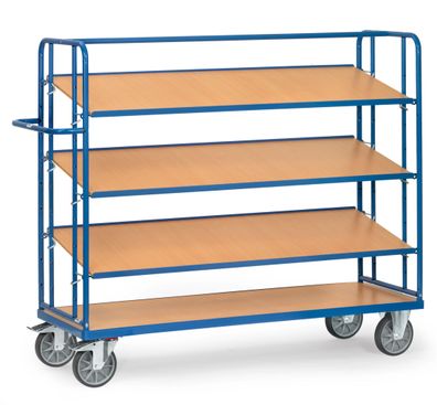 Fetra Etagenwagen mit 3 losen Boeden aus Holz, Hoehe 1560 mm 1250x610
