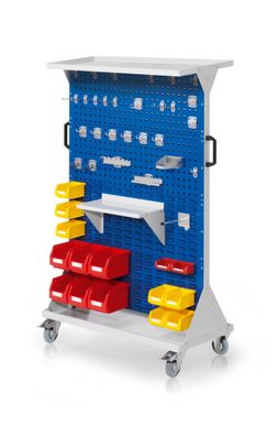 Kappes RasterMobil® mobiler Arbeitsplatzschrank Groese #4 1580x1000x500mm 4x Lochpl