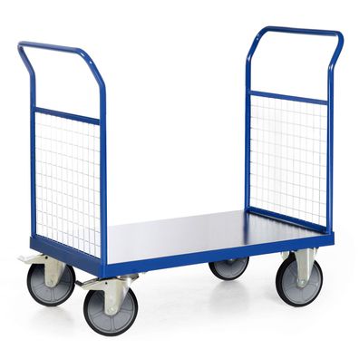 Bako Logistiksysteme Plattformwagen F600 mit 2 Gitter- Stirnwaenden ohne Bordkante 1