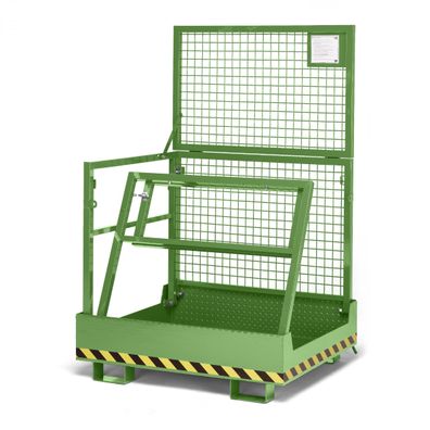 R+R Industrietechnik Arbeitskorb Typ RAK-Compact 1200x1080x1910mm RAL6011 Resedagrue