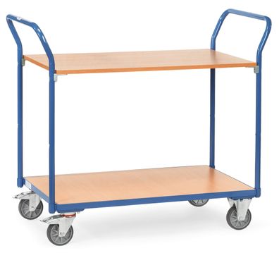 Fetra Tischwagen 2 Etagen 300kg Tragkraft, 850x500mm Ladeflaeche