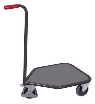 VARIOfit Griffroller mit Boden in Buchendekor 565x450mm RAL 7016 Anthrazitgrau