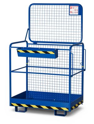 RR Industrietechnik Arbeitskorb Typ RAK-Eco RAL 5010 enzianblau
