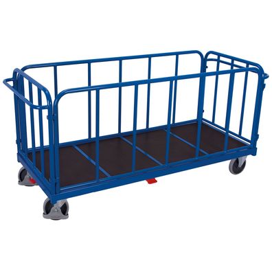 VARIOfit Vierwandwagen mit senkrechten Streben Gummibereifung 500kg Tragkraft 2005x8