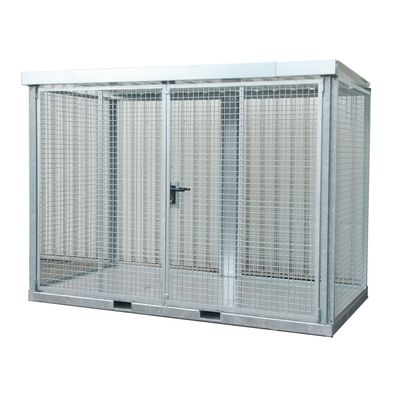 Bauer Gasflaschen-Container GFC-E/T M4 mit Traenenblechboden fuer 78x Gasflaschen Ø