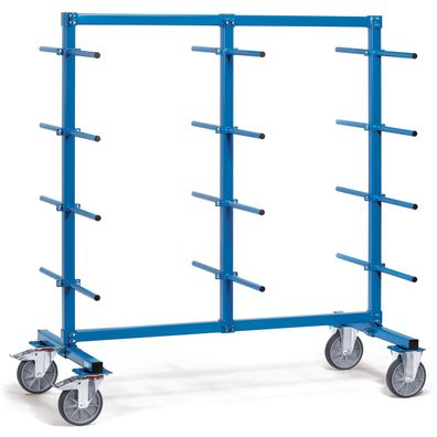 Fetra Tragarmwagen 1600x800mm, 24 Tragarme zweiseitig mit PVC-Schlauch ueberzogene T