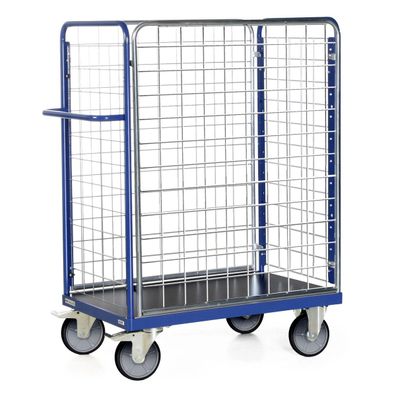 Bako Logistiksysteme Paketwagen F600 mit 4 Gitterwaenden 1500mm hoch 1000x700mm
